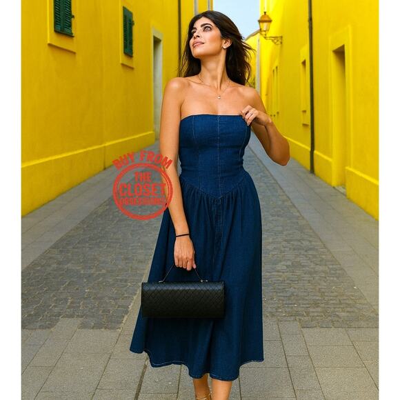Zara Dresses & Skirts - RARE!!! ZARA Strapless Midi Dress NWT